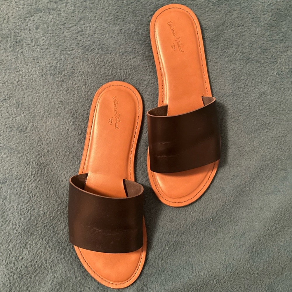 black sandals